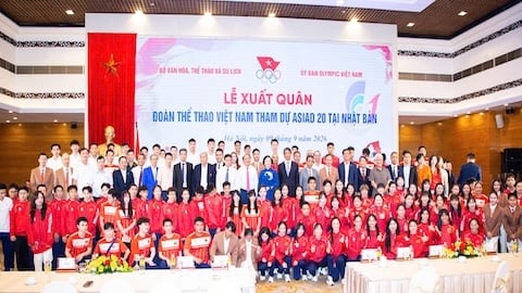 Lễ xuất quân đoàn thể thao Việt Nam dự ASIAD 2026
